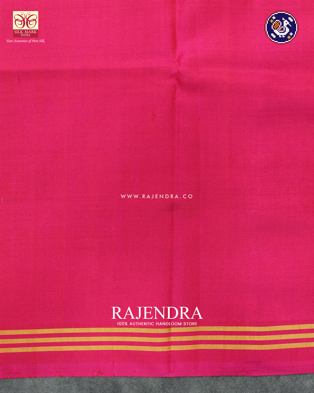 Exclusive 4 Figure Pink and Blue Ikat Rajkot Patola Saree