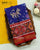 Exclusive 6 Figure Red and Blue Semi Double Ikat Rajkot Patola Saree