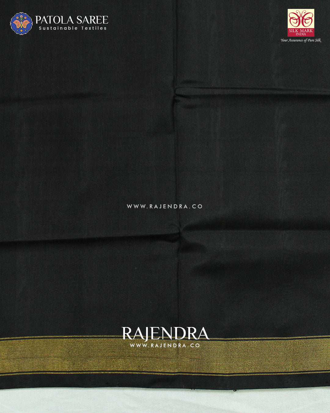 Traditional Buttonful Design Black and Pink Single Ikat Rajkot Patola Saree