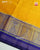 Exclusive Gala Border Blue and Yellow Single Ikat Rajkot Patola Saree