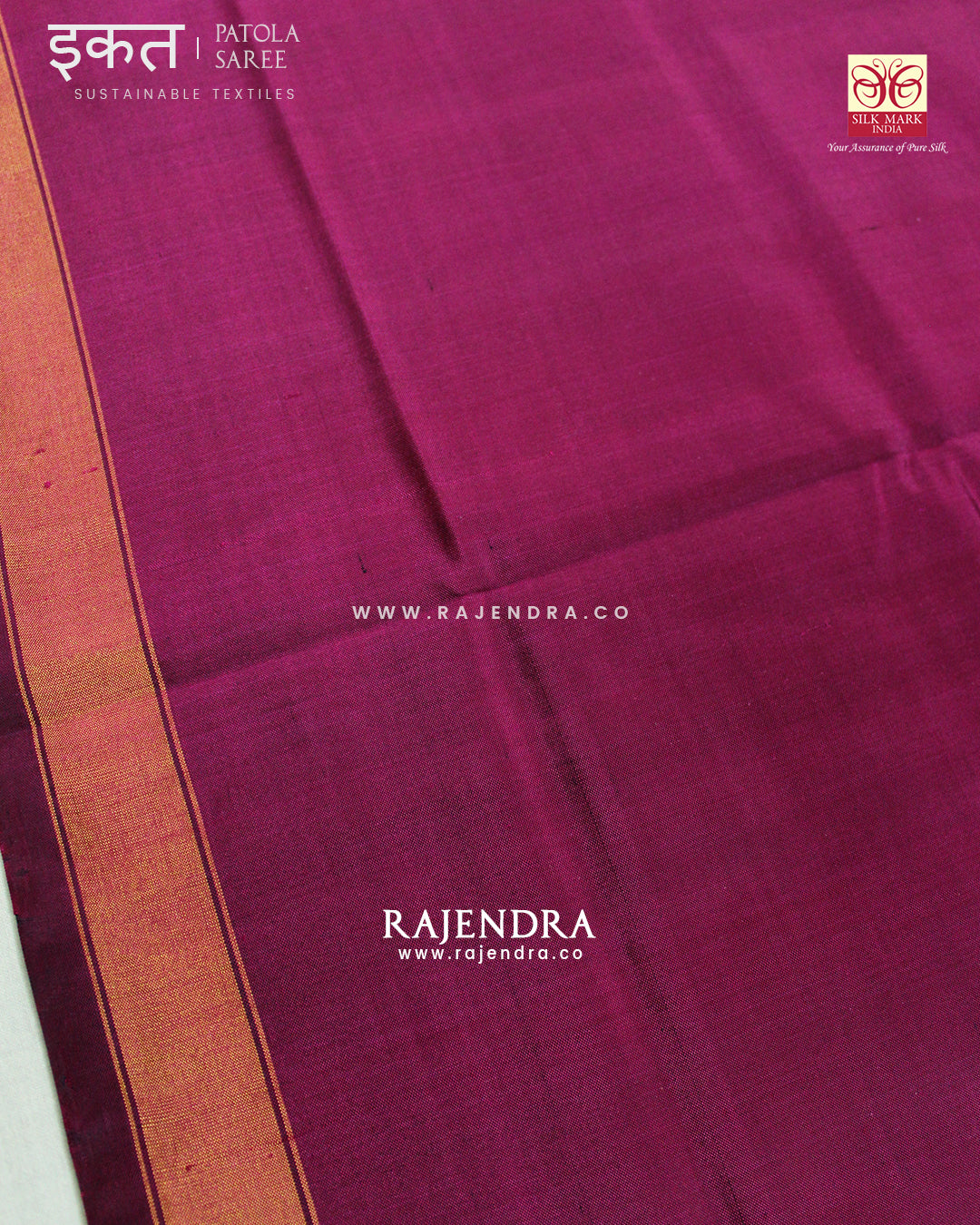 Traditional Manekchowk Bhat Single Ikat Rajkot Patola Saree