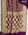 Traditional Pure Georgette Brinjal Banarasi Bandhani Saree