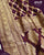 Traditional Pure Georgette Brinjal Banarasi Bandhani Saree