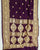 Traditional Pure Georgette Brinjal Palav Banarasi Bandhani Saree
