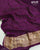 Traditional Pure Georgette Brinjal Banarasi Bandhani Saree