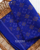 Handwoven Buttonful Bhat Blue Woolen Patola Shawls