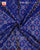 Traditional Buttonful Bhat Red and Blue Single Ikat Rajkot Patola Saree