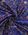 Traditional Buttonful Design Red and Blue Single Ikat Rajkot Patola Saree