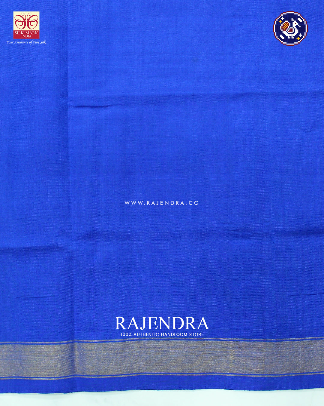 Traditional Chabadi Design Blue Rajkot Patola Saree