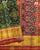 Traditional Chabadi Design Red and Green Single Ikat Rajkot Patola Saree