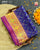Traditional Chabadi Design Pink and Blue Single Ikat Rajkot Patola Saree