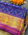 Traditional Chabadi Design Pink and Blue Single Ikat Rajkot Patola Saree