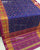 Traditional Chabadi Design Pink and Blue Single Ikat Rajkot Patola Saree