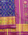 Traditional Chabadi Design Pink and Blue Single Ikat Rajkot Patola Saree