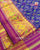 Traditional Chabadi Design Pink and Blue Single Ikat Rajkot Patola Saree