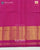 Traditional Chabadi Design Pink and Blue Single Ikat Rajkot Patola Saree