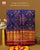 Traditional Chabadi Bhat Red and Blue Single Ikkat Rajkot Patola Saree