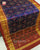 Traditional Chabadi Bhat Red and Blue Single Ikkat Rajkot Patola Saree