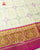 Traditional Chandabhat Pink and Off-White Single Ikat Rajkot Patola Saree