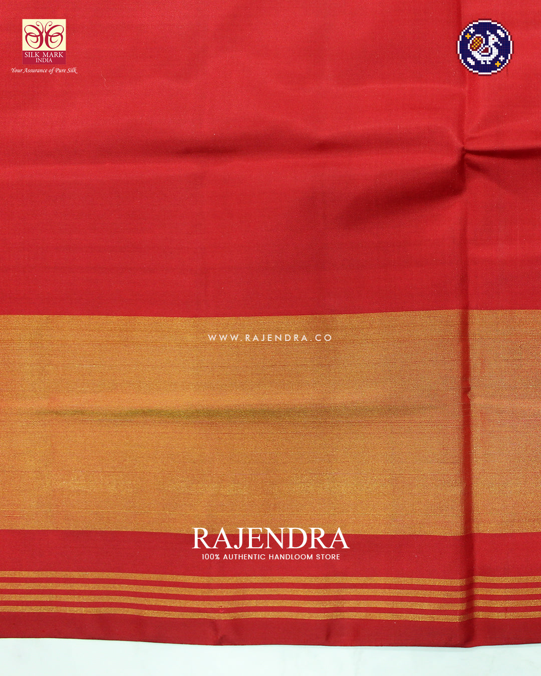 Traditional Chanda Design Red and Mustard Rajkot Patola Saree