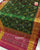 Traditional Hathi Popat Dark Pink and Green Single Ikat Rajkot Patola Saree