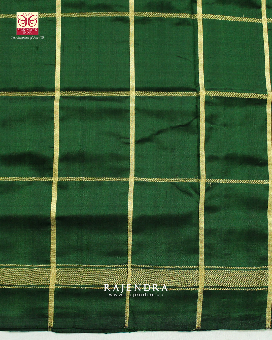 Traditional Hathi Popat Design Zari Checks Hyderabadi Ikat Patola Saree