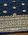 Traditional Pure Georgette Dark Rama Blue Palav Banarasi Bandhani Saree