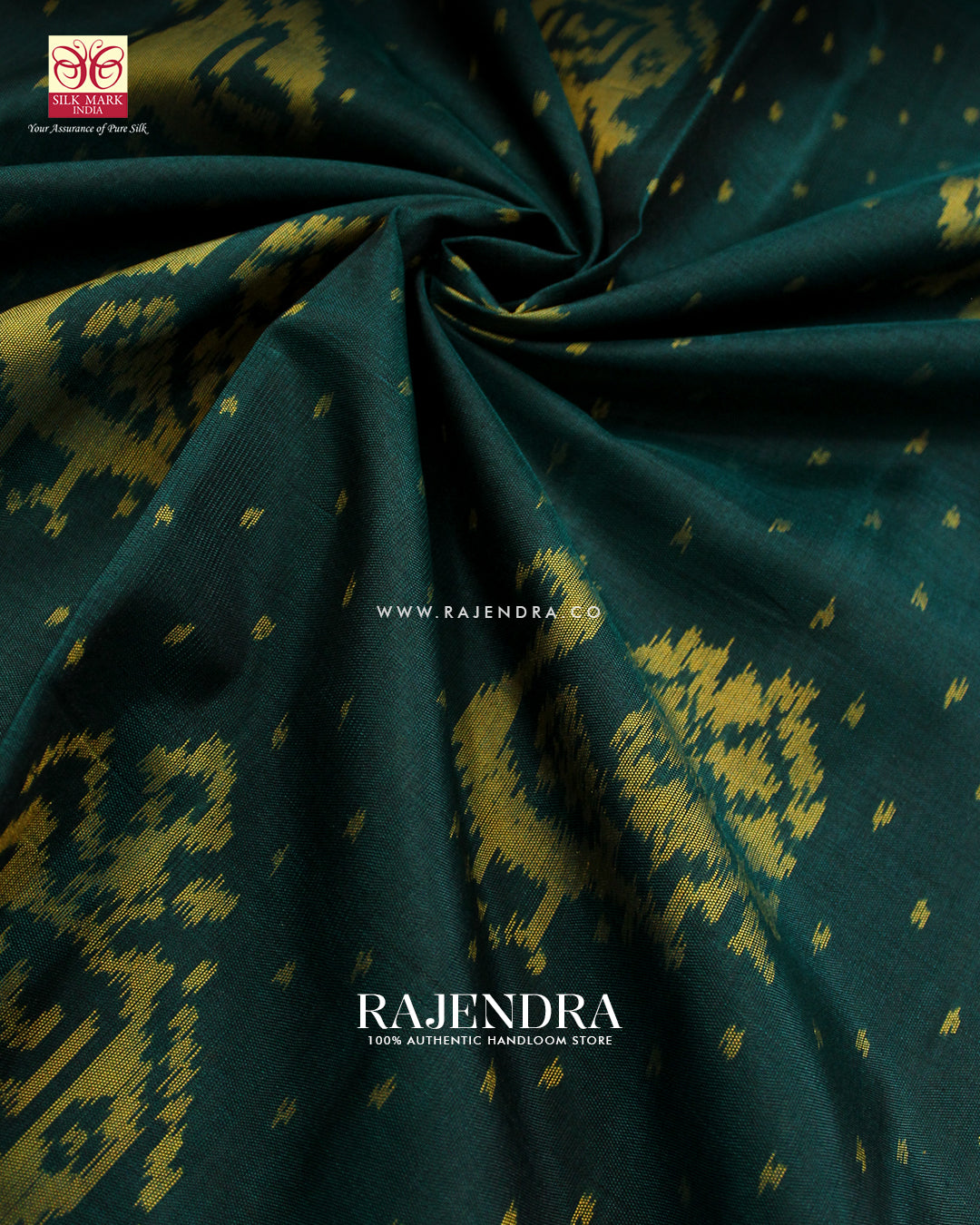 Exclusive Elephant Peacock Motif Single Ikat Rajkot Patola Saree
