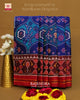 Exclusive Design Red and Blue Semi Double Ikkat Rajkot Patola Saree