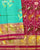 Exclusive Flowers Design Light Green Pink Single Ikat Rajkot Patola Saree
