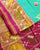 Exclusive Flowers Design Light Green Pink Single Ikat Rajkot Patola Saree