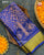 Exclusive Parrot Motif Blue Single Ikat Rajkot Patola Saree