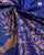 Exclusive Parrot Motif Blue Single Ikat Rajkot Patola Saree