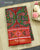 Exclusive Fish Motif Red and Green Ikat Rajkot Patola Saree