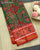 Exclusive Fish Motif Red and Green Ikat Rajkot Patola Saree
