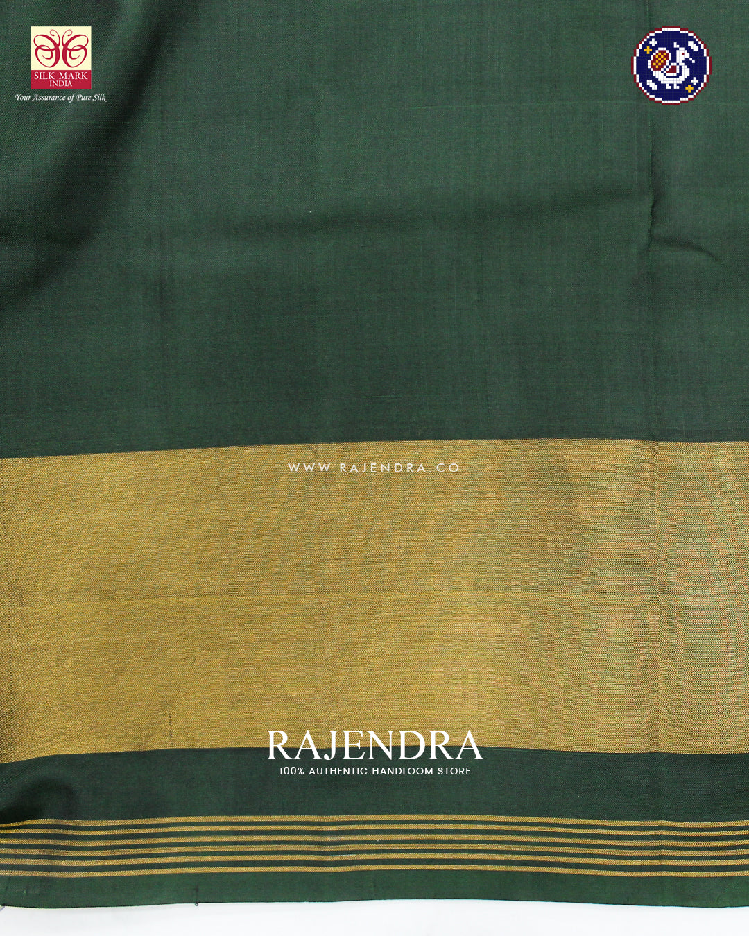Exclusive Bandhani Design Green Mustard Rajkot Patola Saree