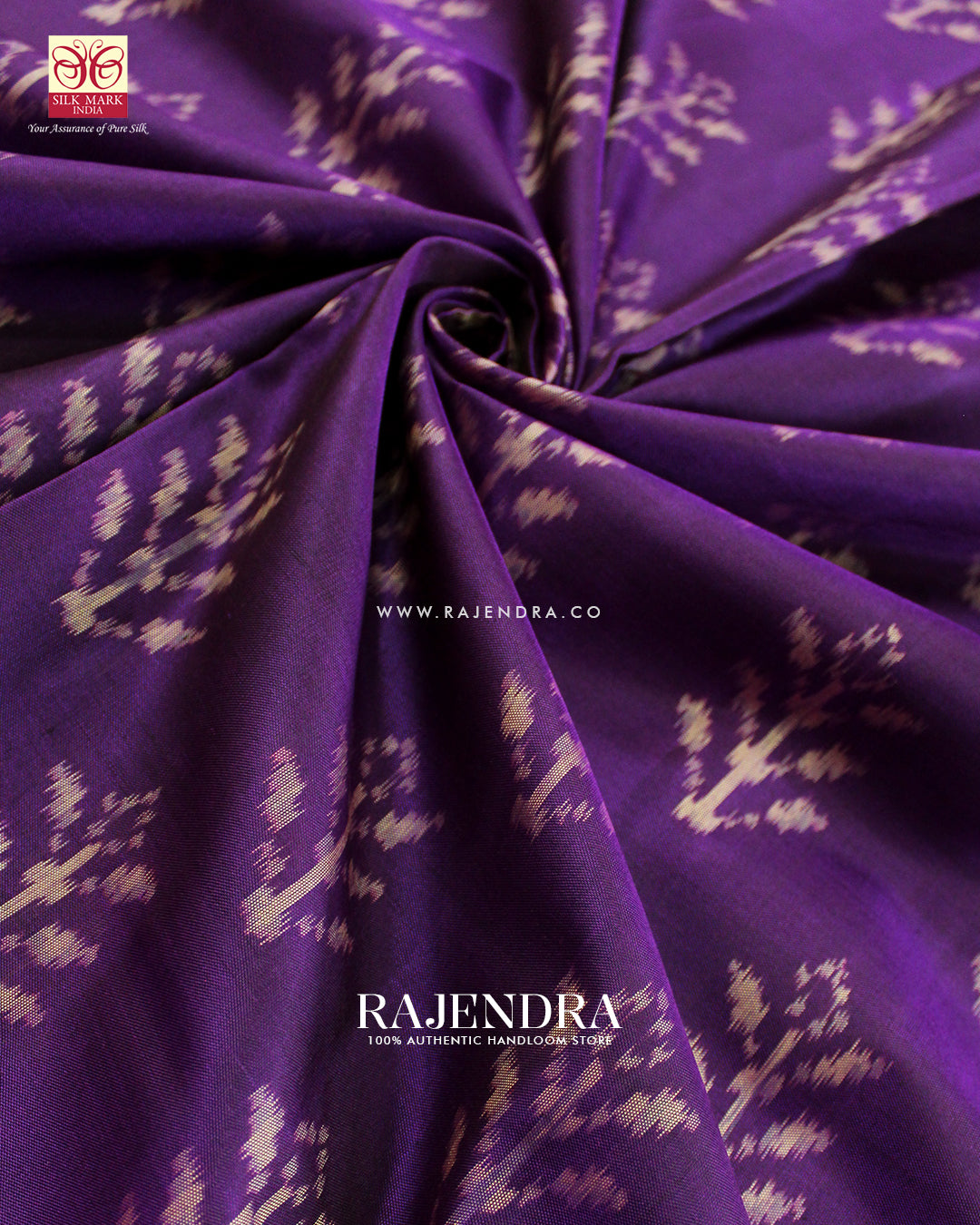 Exclusive Flowers Design Pink and Purple Single Ikat Rajkot Patola Saree