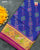 Exclusive Flowers Design Pink and Blue Single Ikat Rajkot Patola Saree