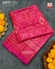Fancy Design Peach Pink Single Ikat Rajkot Patola Dupatta