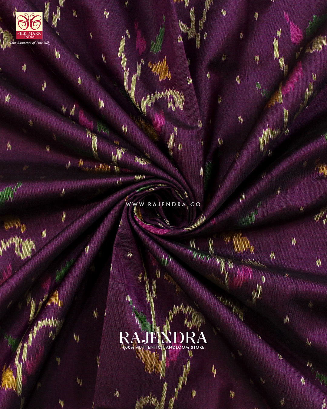 Fancy Flower Design Pink and Magenta Single Ikat Rajkot Patola Saree