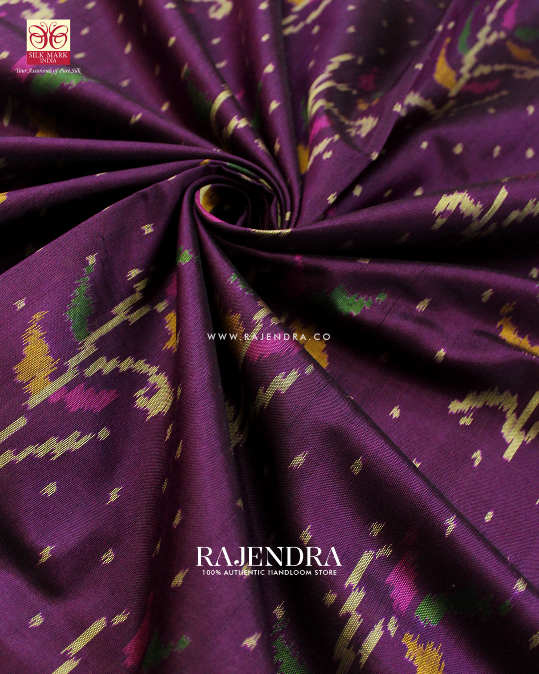 Fancy Flower Design Pink and Magenta Single Ikat Rajkot Patola Saree