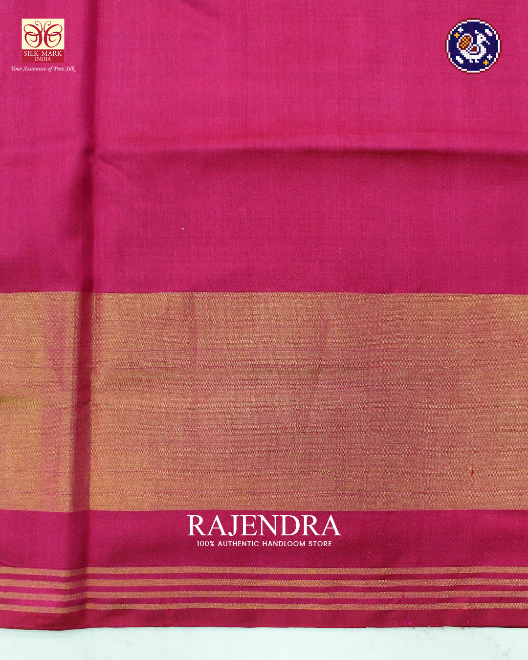 Exclusive Flowers Design Pink and Blue Rajkot Patola Saree
