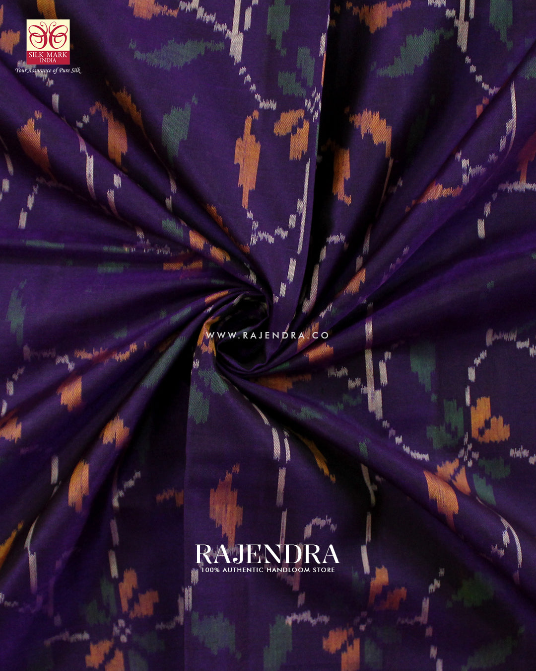 Exclusive Flowers Design Pink and Purple Single Ikat Rajkot Patola Saree