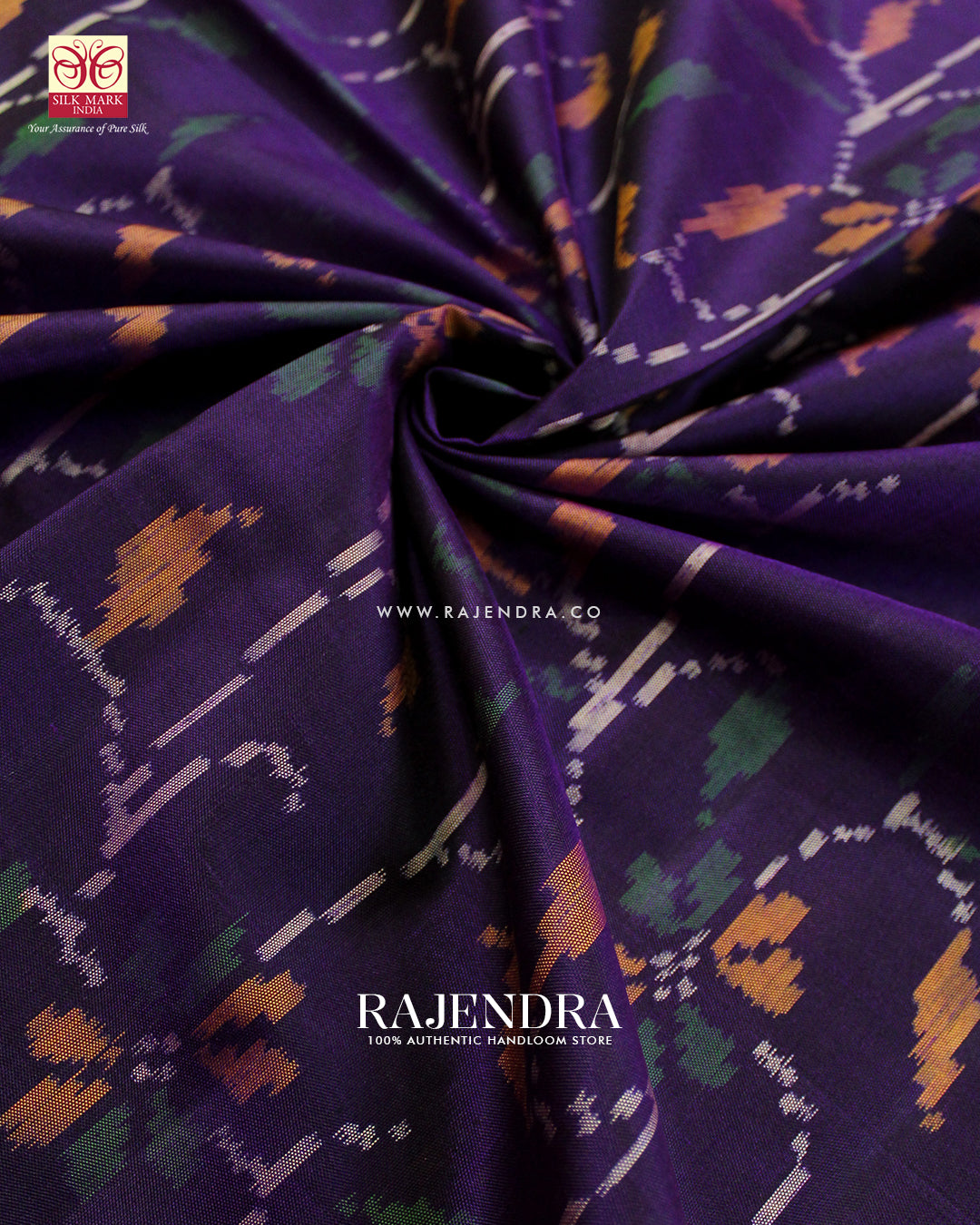 Exclusive Flowers Design Pink and Purple Single Ikat Rajkot Patola Saree