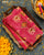 Traditional Hathi Chanda Design Gajari Pink Single Ikat Rajkot Patola Saree