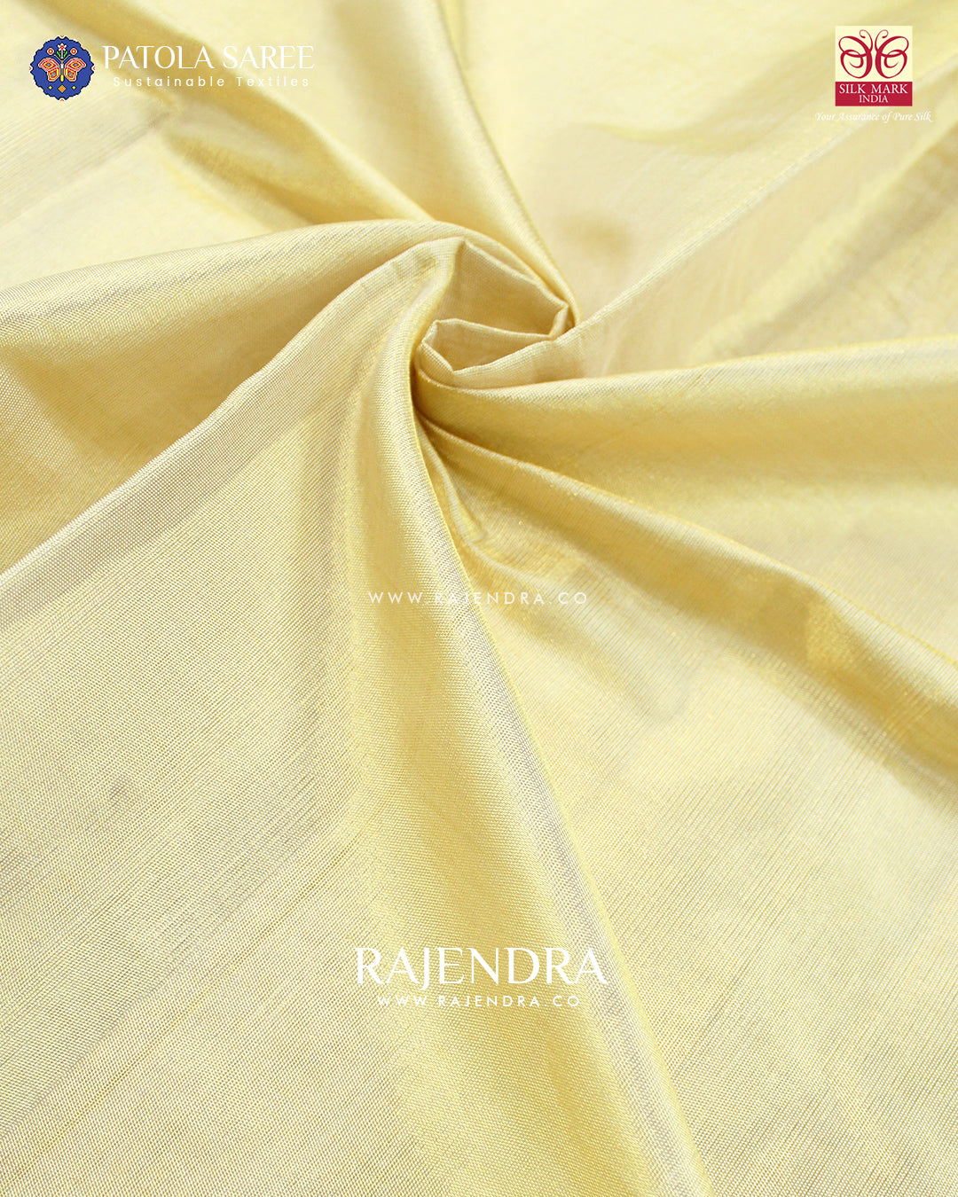 Exclusive Gala Border Off-White Zari Tissue Rajkot Patola Saree