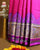 Handwoven Gala Border Pink and Purple Single Ikkat Rajkot Patola Saree