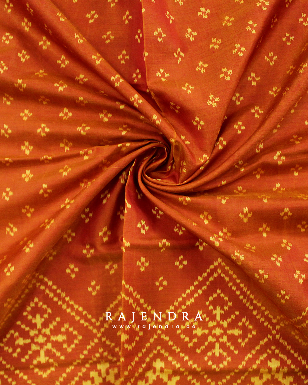Exclusive Ganga Jamna Triple Color Single Ikat Rajkot Patola Saree