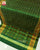 Traditional Buttonful Bhat Green Single Ikat Rajkot Patola Saree