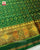 Traditional Buttonful Bhat Green Single Ikat Rajkot Patola Saree